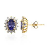 Boucles d'oreilles en or et Tanzanite AAA (CIRARI)