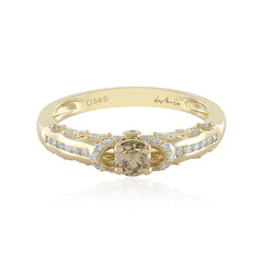 Bague en or et Diamant champagne I2 (de Melo)