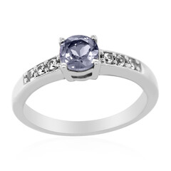 Bague en argent et Tanzanite non chauffée