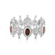 Bague en argent et Grenat d'Inde (Dallas Prince Designs)