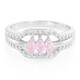 Bague en argent et Saphir rose de Ceylan