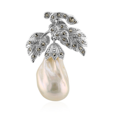 Pendentif en argent et Perle de culture d'eau douce (Annette classic)