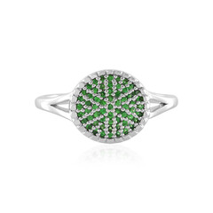 Bague en argent et Grenat Tsavorite