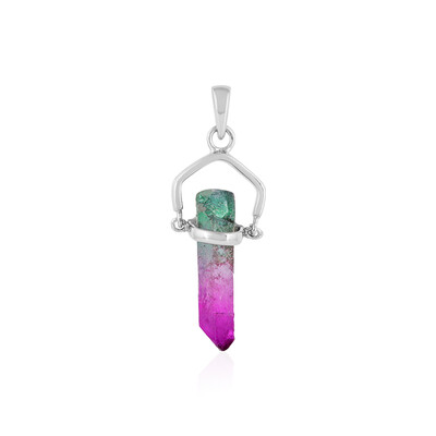 Pendentif en argent et Quartz multicolore (MONOSONO COLLECTION)