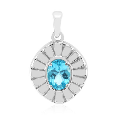 Pendentif en argent et Apatite bleue (Pallanova)