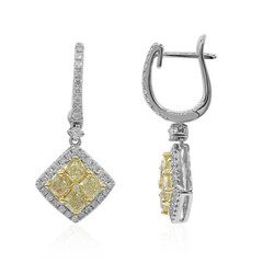 Boucles d'oreilles en or et Diamant SI2 jaune (CIRARI)