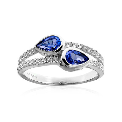 Bague en argent et Tanzanite