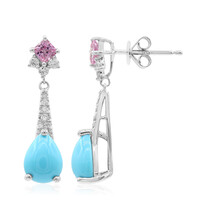 Boucles d'oreilles en or et Turquoise Sleeping Beauty (CIRARI)