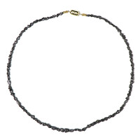 Collier en argent et Diamant noir(Adela Silber)