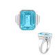 Bague en argent et Topaze Paraiba