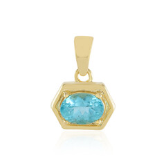 Pendentif en argent et Apatite bleue