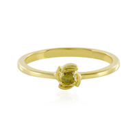 Bague en argent et Diamant jaune I3