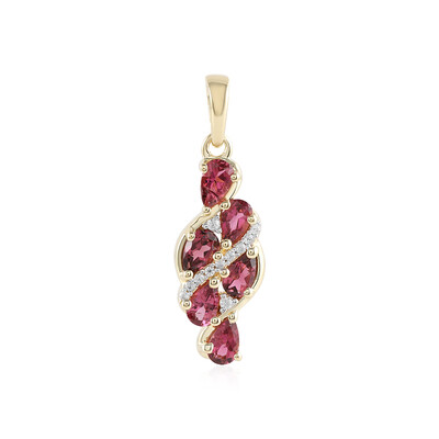 Pendentif en argent et Tourmaline rose