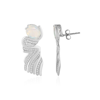 Boucles d'oreilles en argent et Opale Welo (SAELOCANA)