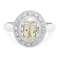 Bague en argent et Citrine