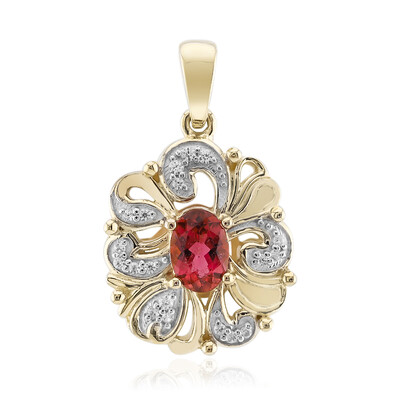 Pendentif en or et Tourmaline rose du Brésil  (Rifkind 1894 Collection)