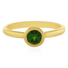 Bague en argent et Diopside de Russie