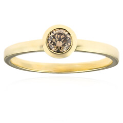 Bague en or et Diamant champagne SI1 d'Argyle (CUSTODANA)