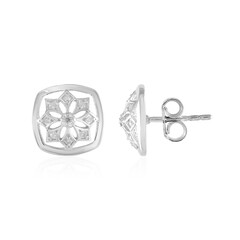 Boucles d'oreilles en argent et Diamant I2 (I)