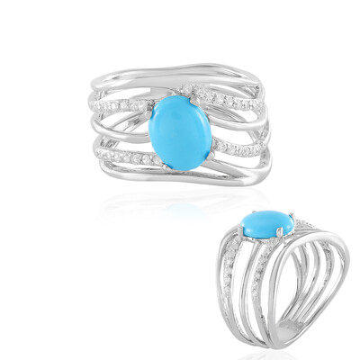 Bague en argent et Turquoise Sleeping Beauty