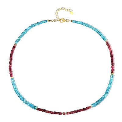 Collier en argent et Apatite bleue