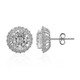 Boucles d'oreilles en argent et Topaze blanche