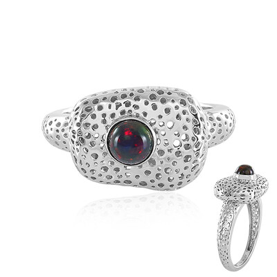 Bague en argent et Opale Mezezo (MONOSONO COLLECTION)