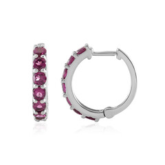 Boucles d'oreilles en argent et Grenat Rhodolite