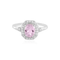 Bague en argent et Kunzite du Brésil