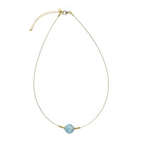 Collier en argent et Larimar