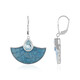 Boucles d'oreilles en argent et Topaze bleu ciel (Adela Silber)