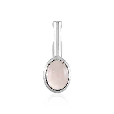 Pendentif en argent et Quartz rose (MONOSONO COLLECTION)