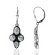 Boucles d'oreilles en argent et Howlite (Desert Chic)