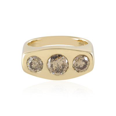 Bague en or et Diamant champagne I2 (de Melo)