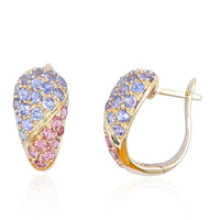 Boucles d'oreilles en or et Tanzanite