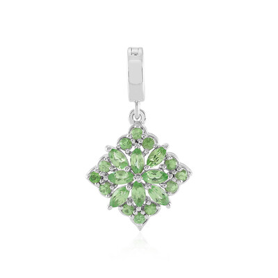 Pendentif en argent et Grenat Tsavorite