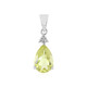 Pendentif en argent et Quartz citron