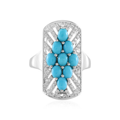 Bague en argent et Turquoise Sleeping Beauty (Faszination Türkis)