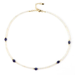 Collier en argent et Saphir bleu de Bemainty (Riya)