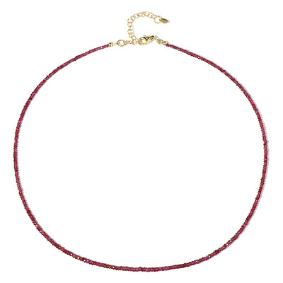 Collier en argent et Spinelle rouge noble