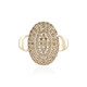 Bague en or et Diamant chocolat I2