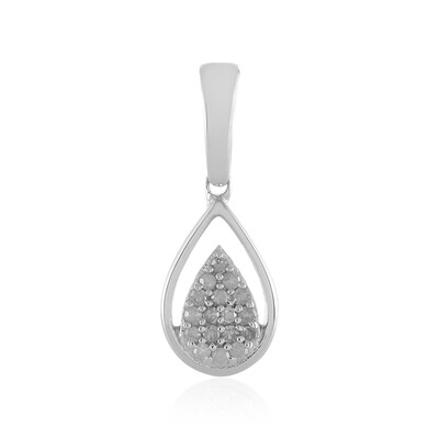 Pendentif en argent et Diamant I4 (J)