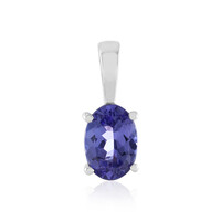 Pendentif en platine et Tanzanite AAA