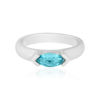 Bague en argent et Apatite bleue