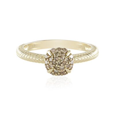 Bague en or et Diamant champagne I2 (de Melo)