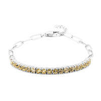 Bracelet en argent et Citrine