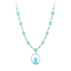 Collier en argent et Turquoise Sleeping Beauty