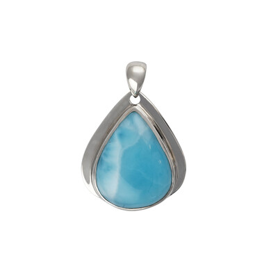 Pendentif en argent et Larimar