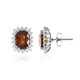 Boucles d'oreilles en or et Zircon rouge du soir (AMAYANI)