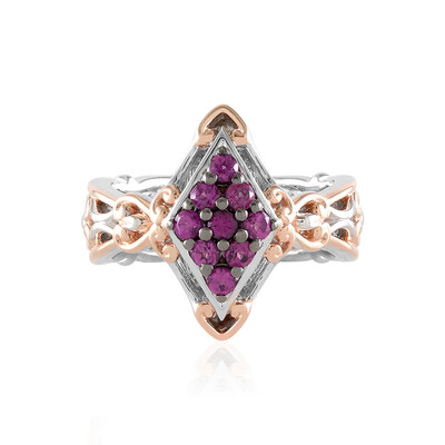 Bague en argent et Grenat Rhodolite (Gems en Vogue)